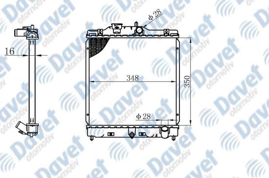 ORIS BHN031016 Motor Su Radyatoru Brazing Civic 95> Klimasiz-> 350×348x16 Manuel Sanzuman ***